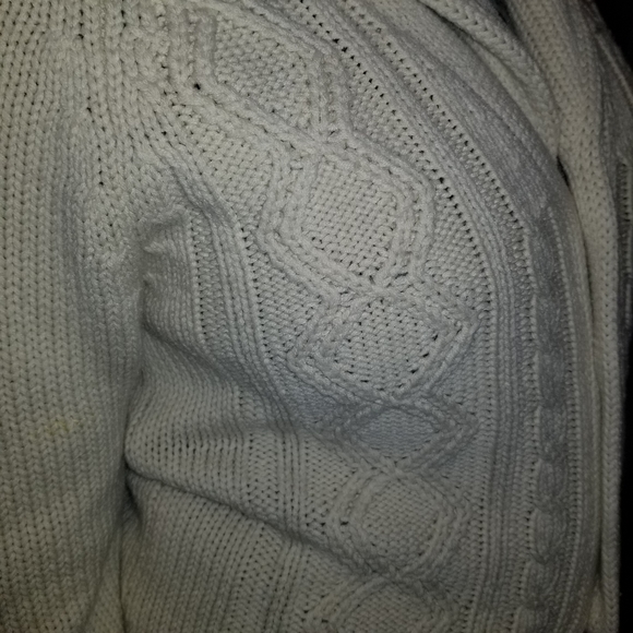 Gimbels Vintage Knitted Button Cardigan Fits Like Medium Cream Collard Cute Soft - Picture 6 of 8